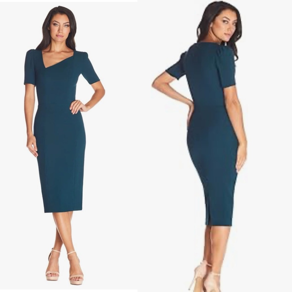 Elegant Teal Midi Dress